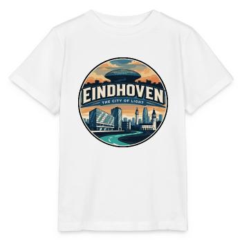 Retro Eindhoven Evoluon Travel Badge - Stanley/Stella MINI CREATOR Kids’ T-Shirt - white - Front - Maike (125cm)