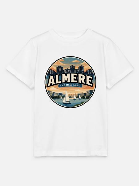 Retro Almere Weerwater Lake Abzeichen - Stanley/Stella Kinder T-Shirt MINI CREATOR  - Weiß