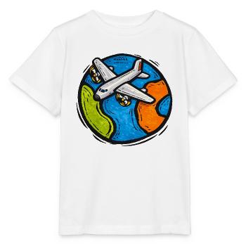 Gribouillis de vol mondial - T-shirt bio MINI CREATOR Stanley/Stella Enfant - blanc - Devant - Maike (125cm)
