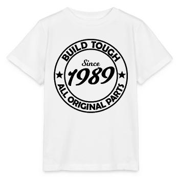 Zwei Sterne 1989 Silhouette - Stanley/Stella Kinder T-Shirt MINI CREATOR  - Weiß - Vorne - Maike (125cm)