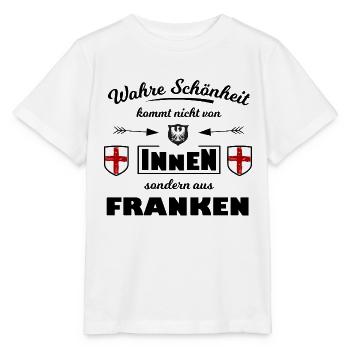Heraldisches Schildtrio Franken - Stanley/Stella Kinder T-Shirt MINI CREATOR  - Weiß - Vorne - Maike (125cm)