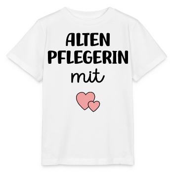 Altenpflegerin mit Herz - Stanley/Stella Kinder T-Shirt MINI CREATOR  - Weiß - Vorne - Maike (125cm)