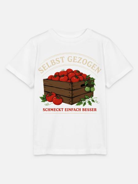 Selbst Gezogen: Frische Tomatenkiste - Stanley/Stella Kinder T-Shirt MINI CREATOR - Weiß