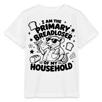 Rat Humour Primary Breadloser Cadeau Drôle - T-shirt bio MINI CREATOR Stanley/Stella Enfant - blanc - Devant - Maike (125cm)