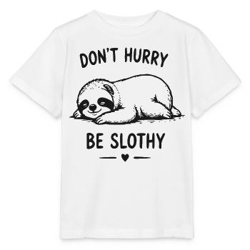 Thème du paresseux du rêve paresseux - T-shirt bio MINI CREATOR Stanley/Stella Enfant - blanc - Devant - Maike (125cm)