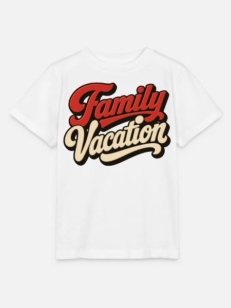 Family Vacation - Stanley/Stella Kinder T-Shirt MINI CREATOR - Weiß