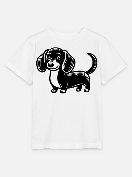Dackel - Stanley/Stella Kinder T-Shirt MINI CREATOR  - Weiß