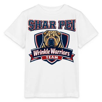 Équipe Shar Pei Wrinkle Warriors - T-shirt bio MINI CREATOR Stanley/Stella Enfant - blanc - Devant - Maike (125cm)