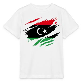 Libya Libyan Flag - Stanley/Stella MINI CREATOR Kids’ T-Shirt - white - Front - Maike (125cm)