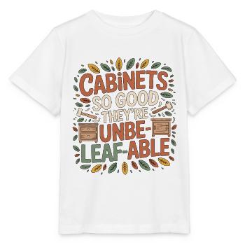 Les meubles de menuisier sont tellement bons qu’ils sont en menuiserie. - T-shirt bio MINI CREATOR Stanley/Stella Enfant - blanc - Devant - Maike (125cm)
