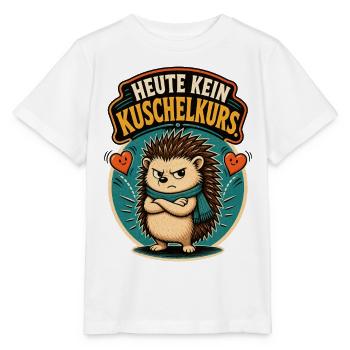 Igel Kein Kuschelkurs Shirt - Stanley/Stella Kinder T-Shirt MINI CREATOR  - Weiß - Vorne - Maike (125cm)