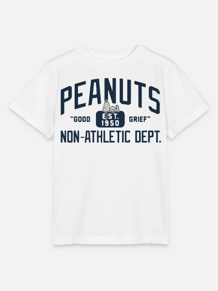 Peanuts Non-Athletic Dept. Est 1950 Mit Snoopy - Stanley/Stella Kinder T-Shirt MINI CREATOR - Weiß