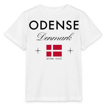Odense Denmark Coordinates Travel Souvenir - Stanley/Stella MINI CREATOR Kids’ T-Shirt - white - Front - Maike (125cm)