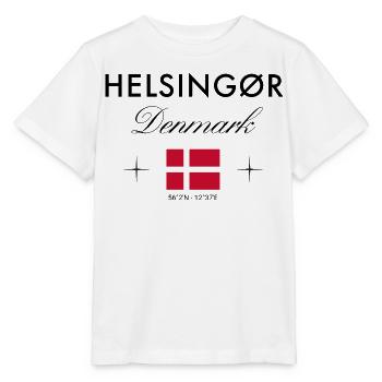 Helsingør Dänemark Koordinaten Reise Souvenir - Stanley/Stella Kinder T-Shirt MINI CREATOR  - Weiß - Vorne - Maike (125cm)