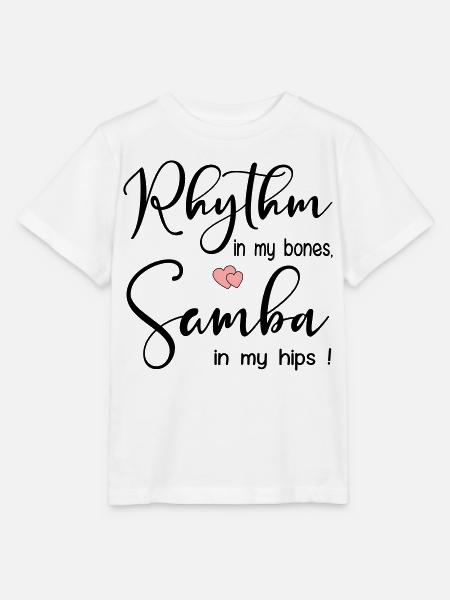 Samba-Rhythmustanz - Stanley/Stella Kinder T-Shirt MINI CREATOR - Weiß