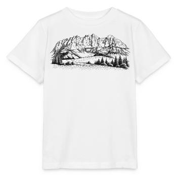 Wilder Kaiser Silhouette | Kaisergebirge Design | - Stanley/Stella MINI CREATOR Kids’ T-Shirt - white - Front - Maike (125cm)