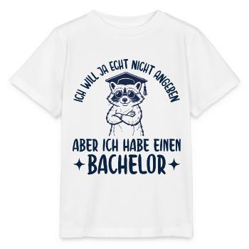 Bachelortitel Will ja nicht angeben Abschluss - Stanley/Stella Kinder T-Shirt MINI CREATOR  - Weiß - Vorne - Maike (125cm)