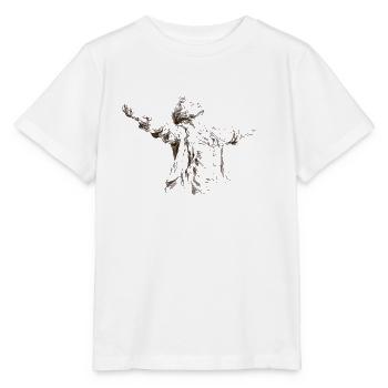 Silhouette bras écartés - T-shirt bio MINI CREATOR Stanley/Stella Enfant - blanc - Devant - Maike (125cm)