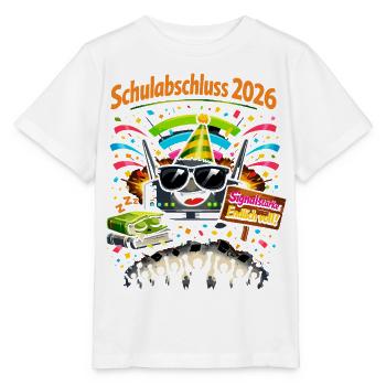 Schulabschluss 2026 - das WLAN hat fertig - Stanley/Stella Kinder T-Shirt MINI CREATOR  - Weiß - Vorne - Maike (125cm)