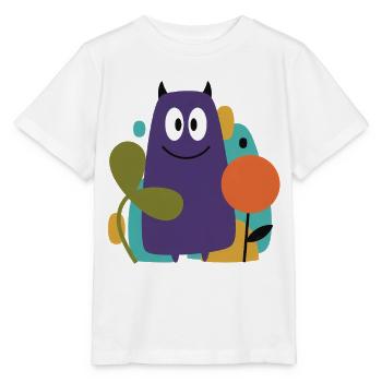 Cheeky Little Monster Cute Toddler Present - Stanley/Stella MINI CREATOR Kids’ T-Shirt - white - Front - Maike (125cm)