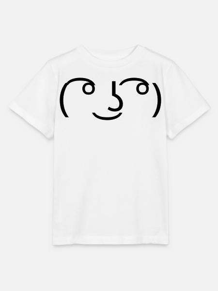 Lenny Face ( ͡° ͜ʖ ͡°) Meme Emoticon - Stanley/Stella Kinder T-Shirt MINI CREATOR  - Weiß