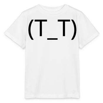 Crying Emoticon (T_T) Anime Tears - Stanley/Stella MINI CREATOR Kids’ T-Shirt - white - Front - Maike (125cm)