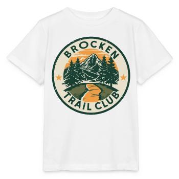 Club de Sentier Brocken | Insigne Vintage en résine - T-shirt bio MINI CREATOR Stanley/Stella Enfant - blanc - Devant - Maike (125cm)