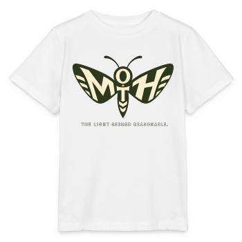 MOTH – La lumière semblait raisonnable - T-shirt bio MINI CREATOR Stanley/Stella Enfant - blanc - Devant - Maike (125cm)