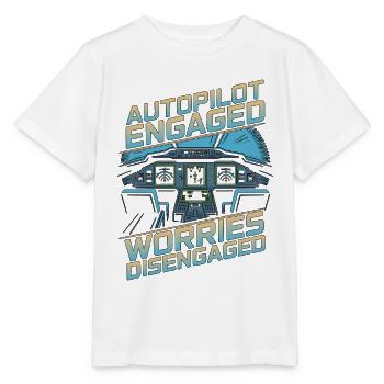 Private Pilot Autopilot Engaged Flight Instructor - Stanley/Stella Kinder T-Shirt MINI CREATOR  - Weiß - Vorne - Maike (125cm)