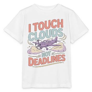 Private Pilot I Touch Clouds Flight Instructor - Stanley/Stella MINI CREATOR Kids’ T-Shirt - white - Front - Maike (125cm)