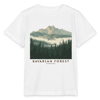 Forêt de Bavière | Parc national vintage - T-shirt bio MINI CREATOR Stanley/Stella Enfant - blanc - Devant - Maike (125cm)