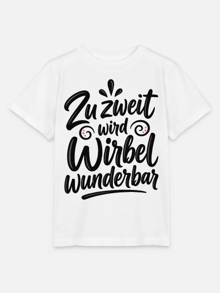 Zu zweit wird Wirbel wunderbar – Freundschaft - Stanley/Stella Kinder T-Shirt MINI CREATOR - Weiß