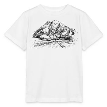 Silhouette à Haute Bouche | Sommet de la chaîne de Mieminger - T-shirt bio MINI CREATOR Stanley/Stella Enfant - blanc - Devant - Maike (125cm)