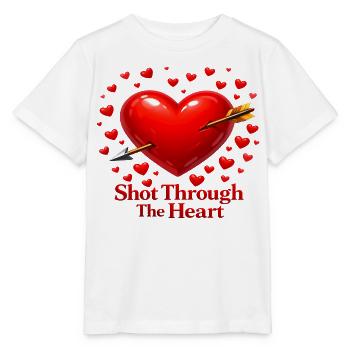 Cœur avec la flèche - T-shirt bio MINI CREATOR Stanley/Stella Enfant - blanc - Devant - Maike (125cm)