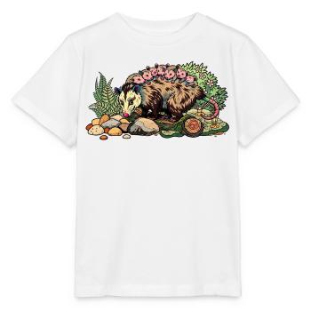 Opossum-Mama mit ihrem Nachwuchs - Stanley/Stella Kinder T-Shirt MINI CREATOR  - Weiß - Vorne - Maike (125cm)