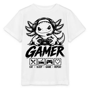 Lustiges Gaming Motiv für Zocker, Nerds und Video - Stanley/Stella Kinder T-Shirt MINI CREATOR  - Weiß - Vorne - Maike (125cm)