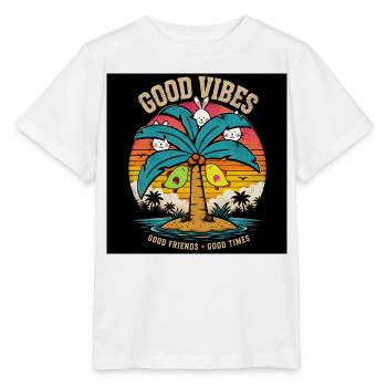 Gute Vibes Palmeninsel Freunde - T-shirt bio MINI CREATOR Stanley/Stella Enfant - blanc - Devant - Maike (125cm)