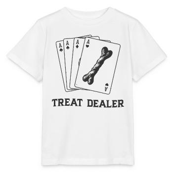 The Ace of Treats! Clever Dog Themed Gifts - Stanley/Stella MINI CREATOR Kids’ T-Shirt - white - Front - Maike (125cm)