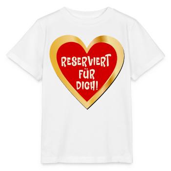 Reservierung Liebe Herz - Stanley/Stella Kinder T-Shirt MINI CREATOR  - Weiß - Vorne - Maike (125cm)