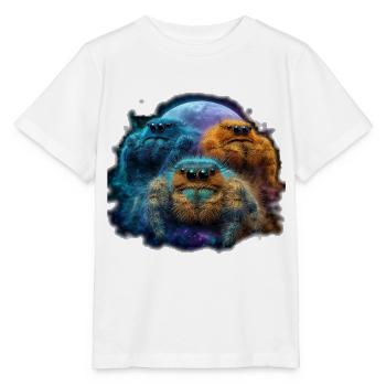 Araignées sauteuses Pleine Lune Kawaii Chibi Araignée Sauteuse - T-shirt bio MINI CREATOR Stanley/Stella Enfant - blanc - Devant - Maike (125cm)