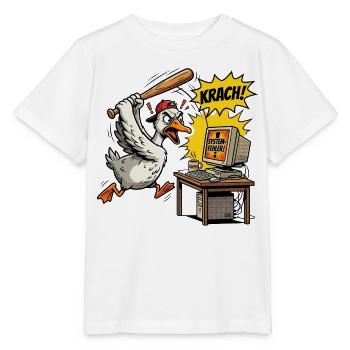 Wütende Gans gegen den Systemfehler - Stanley/Stella Kinder T-Shirt MINI CREATOR  - Weiß - Vorne - Maike (125cm)