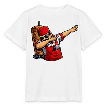 Vendeur de kebab turc à tamponner - T-shirt bio MINI CREATOR Stanley/Stella Enfant - blanc - Devant - Maike (125cm)