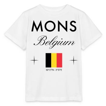 Mons Belgium Coordine le souvenir de voyage - T-shirt bio MINI CREATOR Stanley/Stella Enfant - blanc - Devant - Maike (125cm)