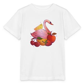 Cygne aux fruits et agrumes - T-shirt bio MINI CREATOR Stanley/Stella Enfant - blanc - Devant - Maike (125cm)