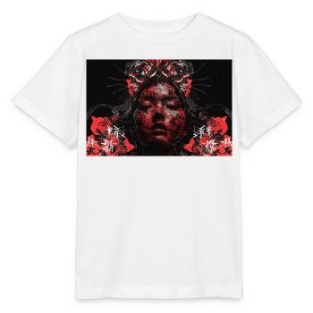 Asia Punk Art Samurai Kunst T-Shirt - T-shirt bio MINI CREATOR Stanley/Stella Enfant - blanc - Devant - Maike (125cm)