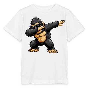 Dab Gorilla - T-shirt bio MINI CREATOR Stanley/Stella Enfant - blanc - Devant - Maike (125cm)