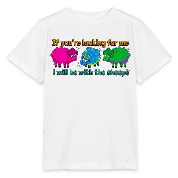 Avec les moutons - T-shirt bio MINI CREATOR Stanley/Stella Enfant - blanc - Devant - Maike (125cm)
