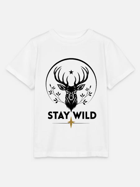 Elch Natur Wild  - Stanley/Stella Kinder T-Shirt MINI CREATOR  - Weiß