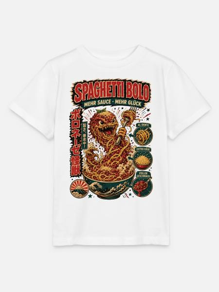 Spaghetti Bolo Mehr Sauce Shirt - Stanley/Stella Kinder T-Shirt MINI CREATOR - Weiß
