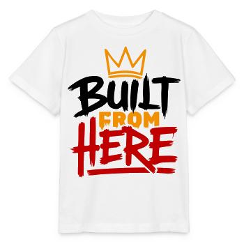 Construction From Here : Expression de fierté et d’authenticité - T-shirt bio MINI CREATOR Stanley/Stella Enfant - blanc - Devant - Maike (125cm)
